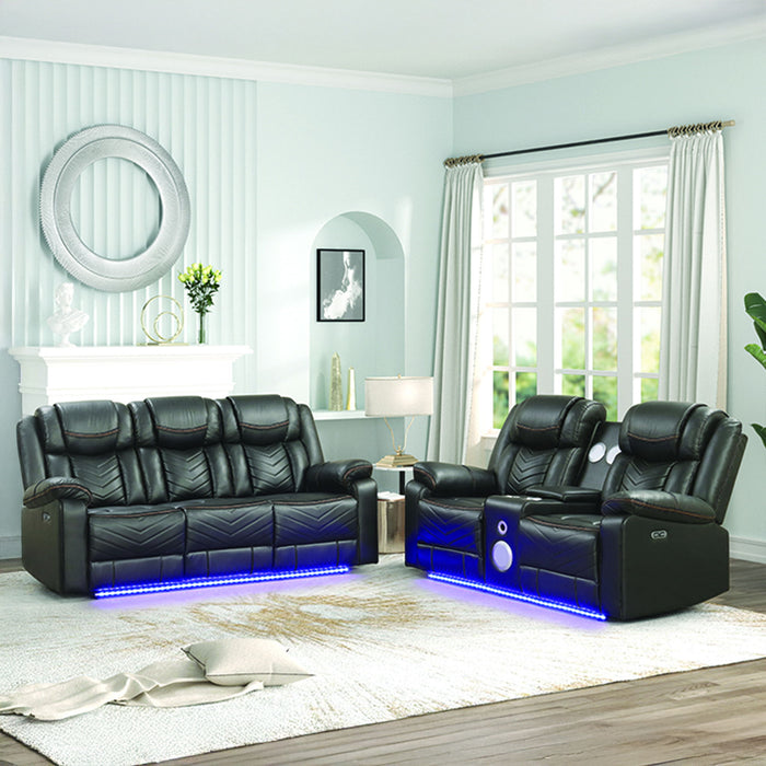Challenger - LED Power Recliner Set Matrix Furniture Group