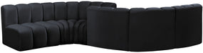 Arc - Velvet 6 Piece Modular Sofa Meridian Furniture
