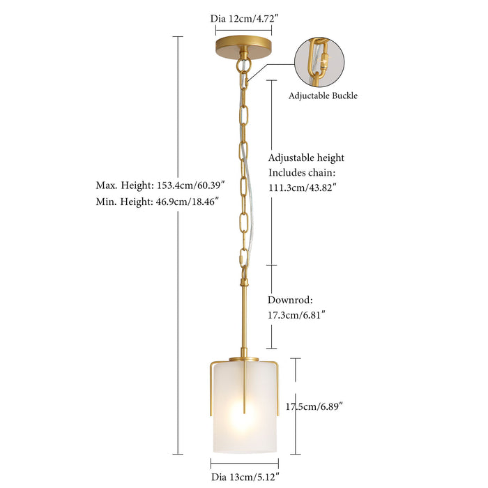 Adjustable Cylindrical Pendant Light Daily Nest