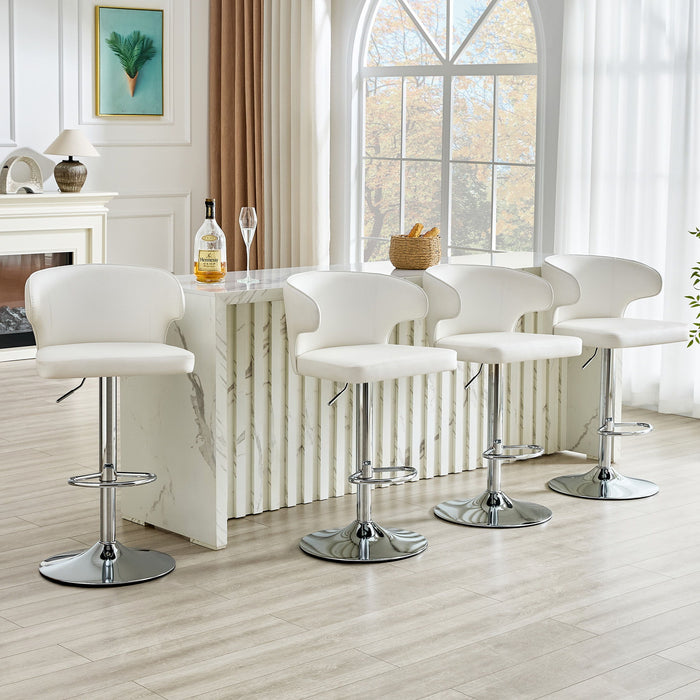 Adjustable Swivel Bar Chair With Ergonomic High Back Design Home Essentials