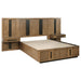 Moraga - 5 Piece Queen Bedroom Set With Fluted Panel Design - Ash Brown Furniture Max