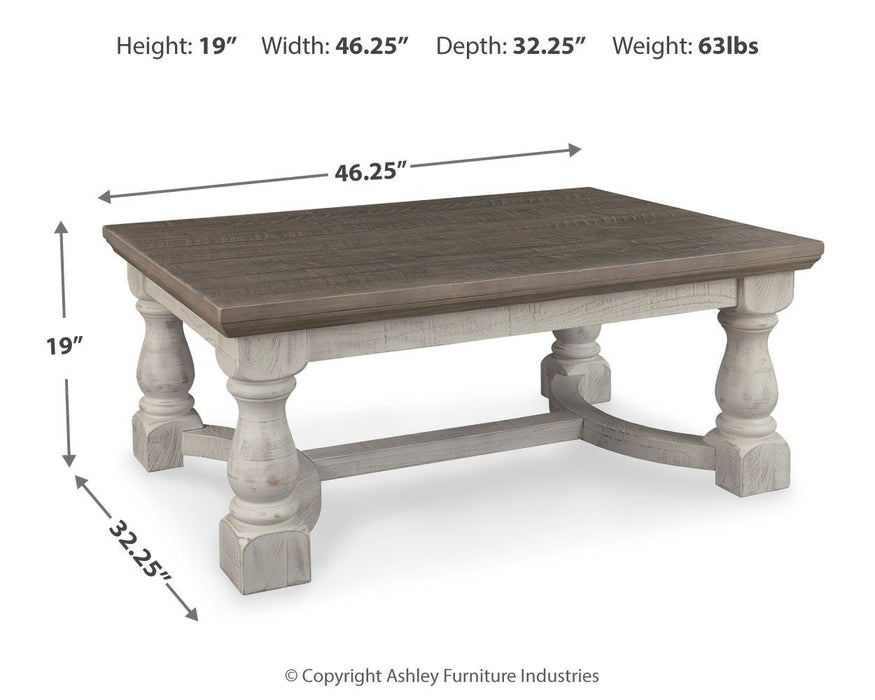 Havalance - Rectangular Cocktail Table - Gray / White Signature Design by Ashley®