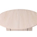 Extendable Round Dining Table With Hidden Storage Base - Ivory Home Essentials