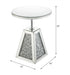 Noralie - 20" Accent Table - Mirrored & Faux Diamonds ACME