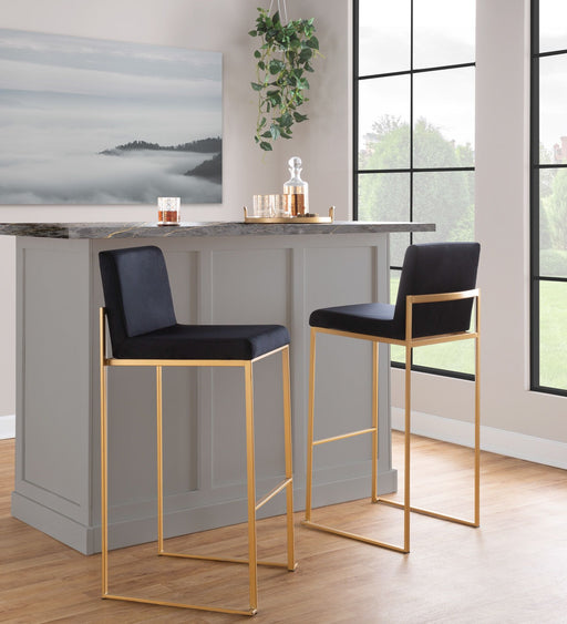 Fuji - Contemporary Design High Back Barstool Lumi Source