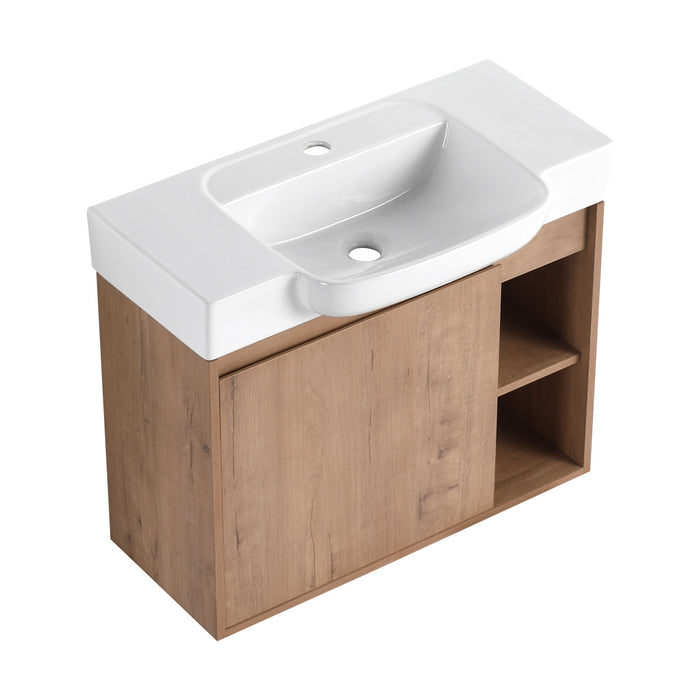 Wall Mounted Bathroom Vanity & Sink & Soft Close Door Home Essentials