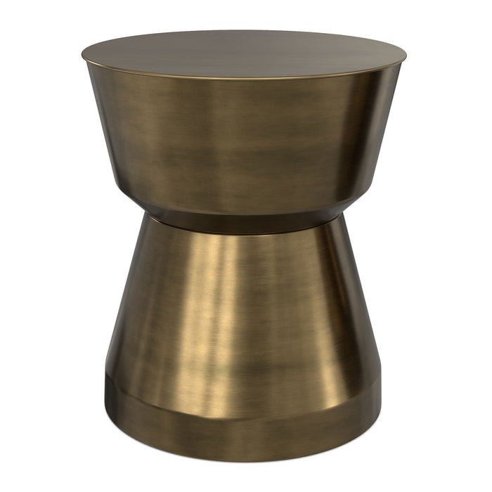 Allegra - Side Table - Antique Brass Simpli-Home