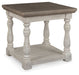 Havalance - Rectangular End Table - Gray / White Signature Design by Ashley®