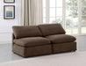 Indulge - Velvet 2 Seat Modular Armless Sofa Meridian Furniture