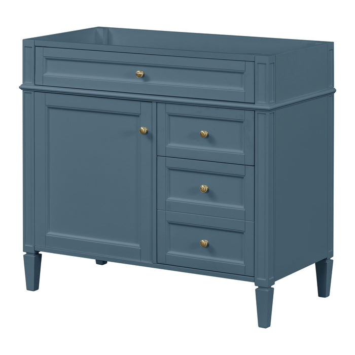 Bathroom Vanity With 2 Drawers And Tip-Out Drawer, Storage Cabinet Hearth and Haven