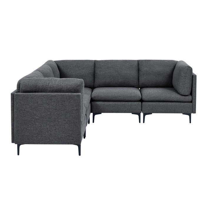 Upholstered Modular Sectional With Tall Legs Home Essentials