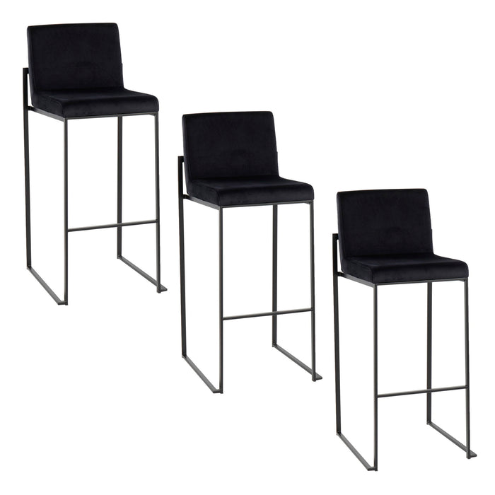 Fuji - Contemporary High Back Barstool Elegant Design Lumi Source