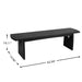 Dining Bench For Kitchen - Black Noble House