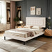 Upholstered Platform Bed With Slats Home Essentials