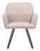 Sieve - Swivel Dining Chair (Set of 2) - Beige / Black Zuo Modern