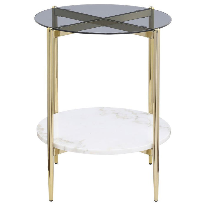 Jonelle - Round Glass Top Table