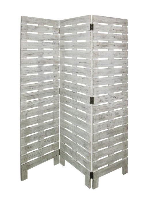 Wood Garden Screen - White