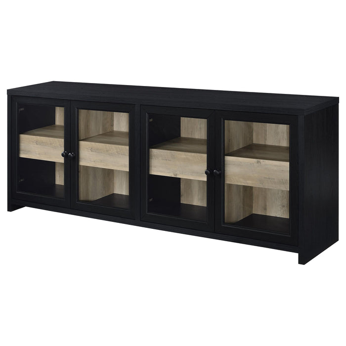 Kennison - TV Stand - Black Furniture Max