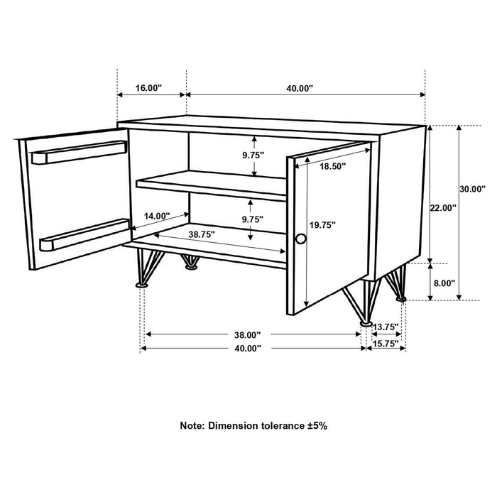 Eileen - 2 Door Storage Accent Cabinet Furniture Max