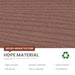 Outdoor Side Table, Wide Tabletop For Patio - Brown Home Essentials