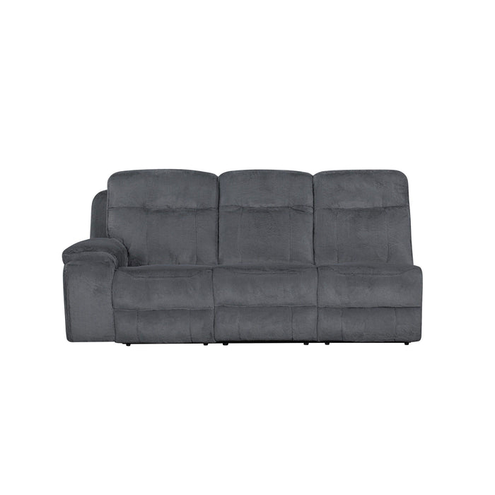 Teddy - LAF Sofa With Power Headrest & Footrest - Gray