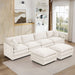 Modular U Shaped Sectional Sofa, 4 Seater Comfy Cloud Couch Home Essentials