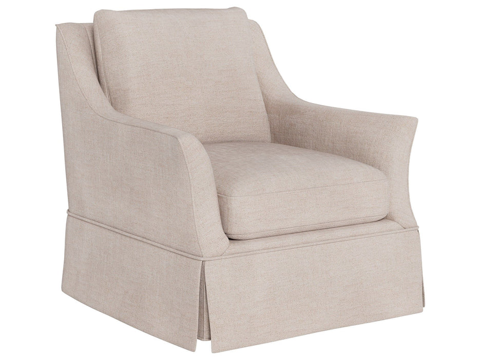 Henri - Skirted Swivel Chair, Special Order - Beige Universal Furniture