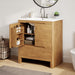 Softened Modern Bathroom Vanity With Sink Noble House