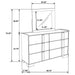 Lincoln - 6 Drawer Dresser With Mirror - Natural Furniture Max