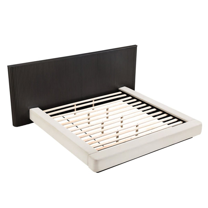 Clayten - Queen Bed - Beige / Espresso ACME