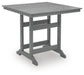 Sanctuary Beach - Square Counter Table With Umbrella Option - Dark Gray Signature Design by Ashley®