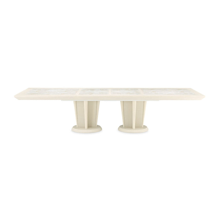 Scotts Square - Chaise - Cornsilk / Light Champagne Michael Amini