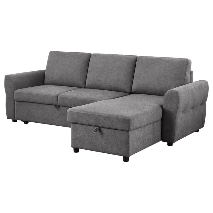 Kenna- Sleeper Sectional Sofa With Storage Ottoman Furniture Max