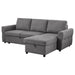 Kenna- Sleeper Sectional Sofa With Storage Ottoman Furniture Max