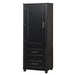 Tall Freestanding Bathroom Storage Cabinet With 2 Drawers And Adjustable Shelf Hearth and Haven