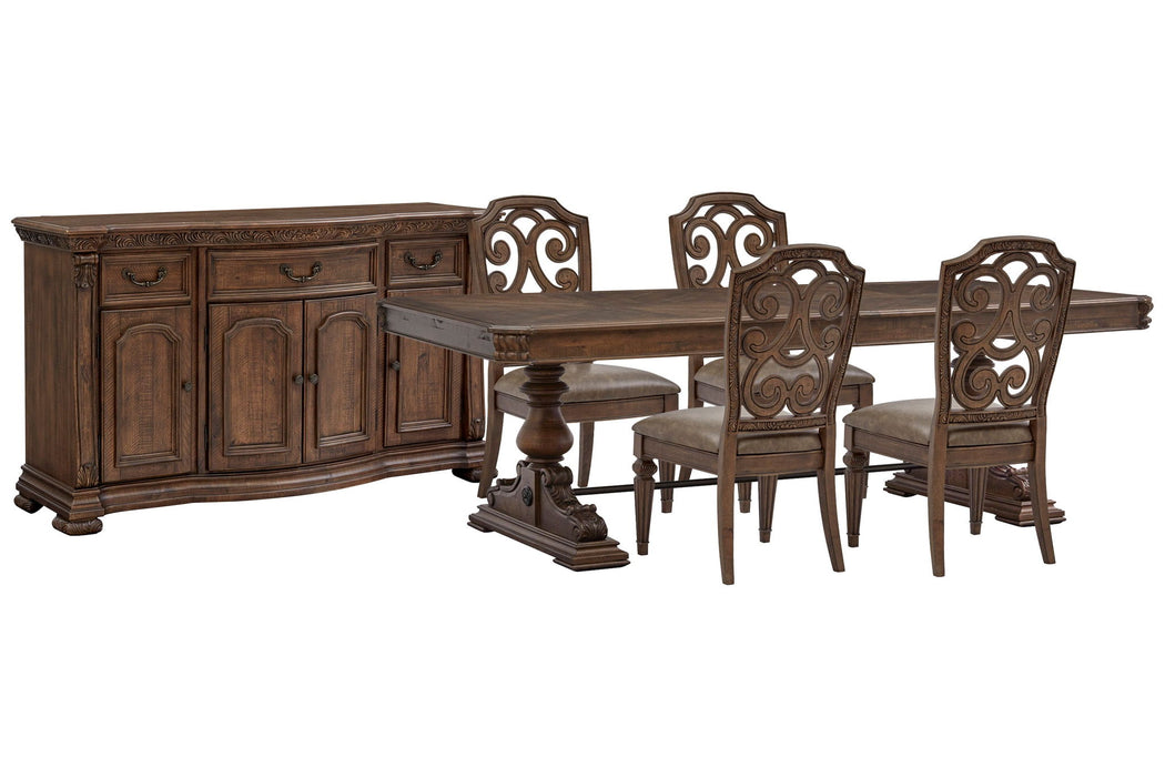 Durango - Extendable Trestle Dining Table Set Magnussen Furniture