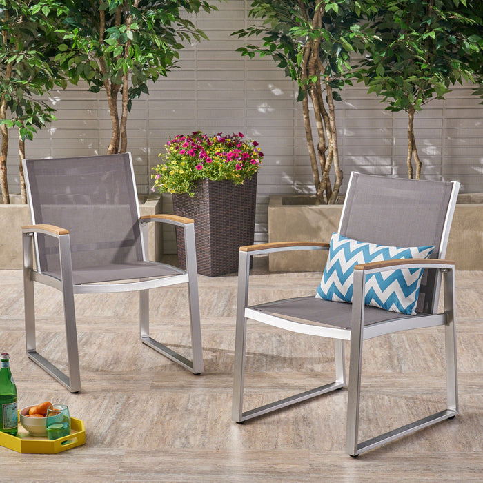 Scates - 7 Piece Dining Set - Gray Noble House