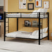 Bunk Bed For Kids, Convertible Frame With Ladders & Guardrail Home Essentials