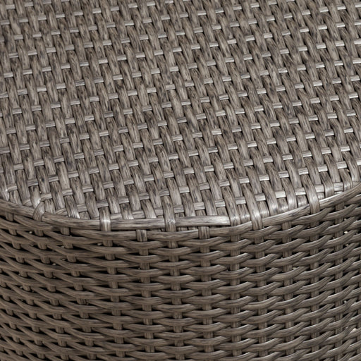 Keaton - Barrel Side Table - Gray Noble House