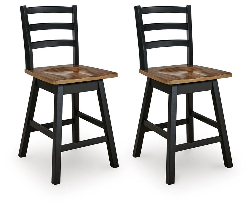 Wildenauer - Swivel Stool (Set of 2) Signature Design by Ashley®