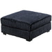 Soft Upholstered Ottoman - Black Home Essentials