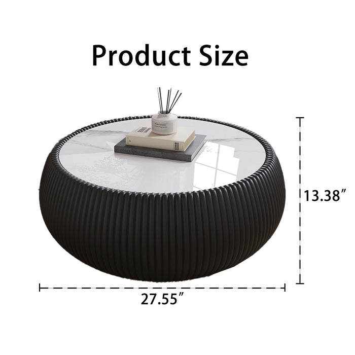 Drum Shaped Coffee Table Home Essentials