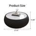 Drum Shaped Coffee Table Home Essentials