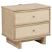Kimpton - 2 Drawer Nightstand With USB Charging Ports - Beige Furniture Max