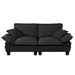 2 Seater Modular Loveseat With Curved Armrests Home Essentials