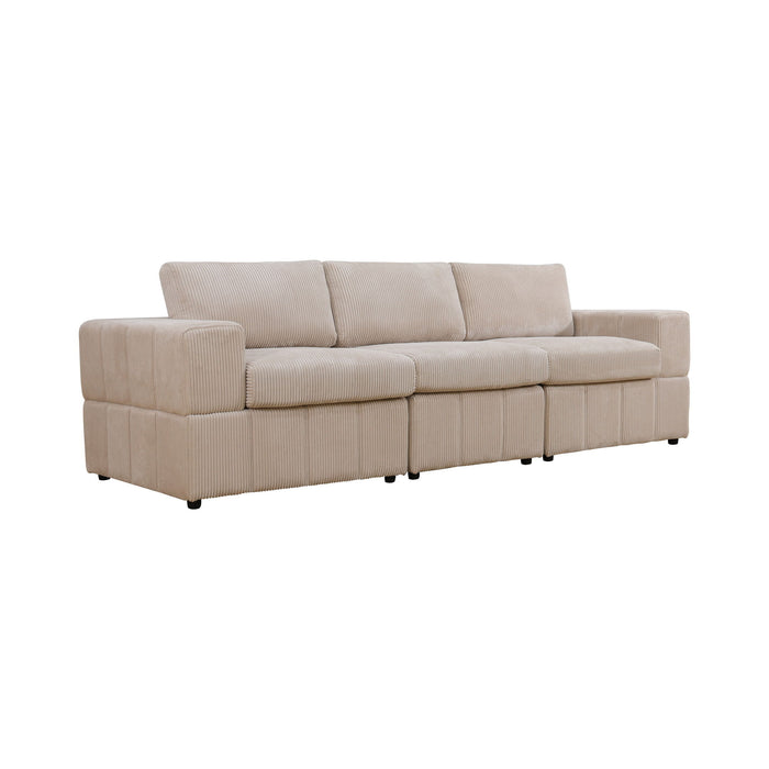 Oversized Modular Sectional Sofa 3 Piece Set, Flexible Layout For Living Room Home Essentials