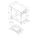 Accent Side Table, 2 Tier, Storage Drawer, Stylish Traditional Design 8th Street