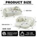 Curved Convertible Sofa, 2 In 1 Fold Out Bed With Pull Out Base And Deep Seat Home Essentials