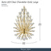 Michael Amini Lighting - Astra 34" LED Crystal Chandelier - Gold Michael Amini