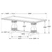 Villeneuve - Rectangular Double Pedestal Dining Table - Rustic Furniture Max